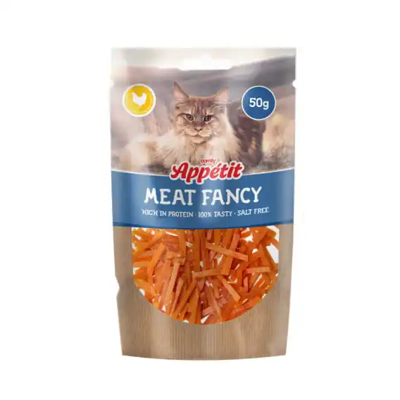 Comfy Appetit Fancy Kot kurczak paski 50g przysmak smakołyk dla kota Tylko do końca tygodnia